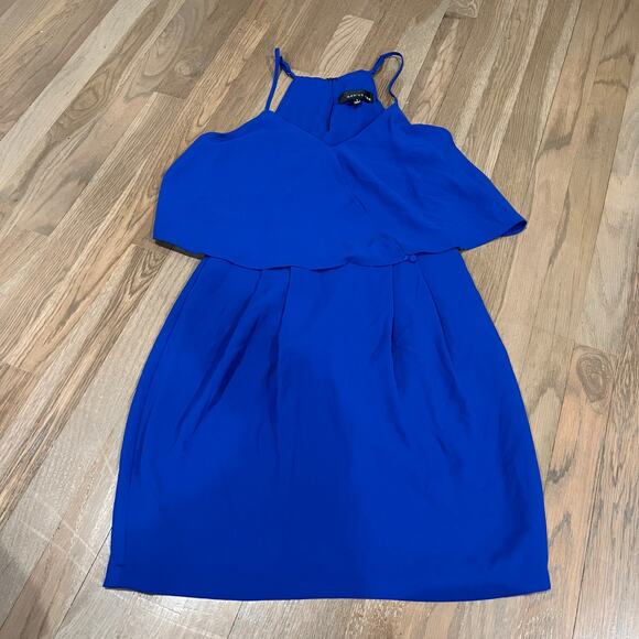 Adelyn Rae Dress in Blue. Size Small - Picture 1 of 5